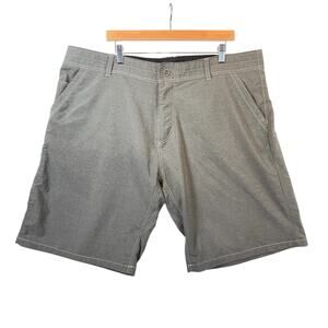 Kuhl Mens SIZE 42 Amphibia Quick Dry Shorts Style # 5129 Dark Gray/Green Khaki